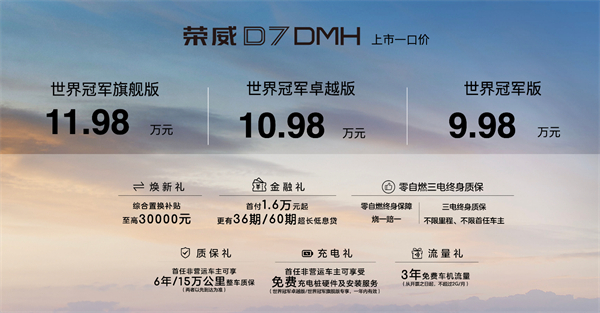 中国混动问鼎世界之巅，荣威DMH双车正式上市